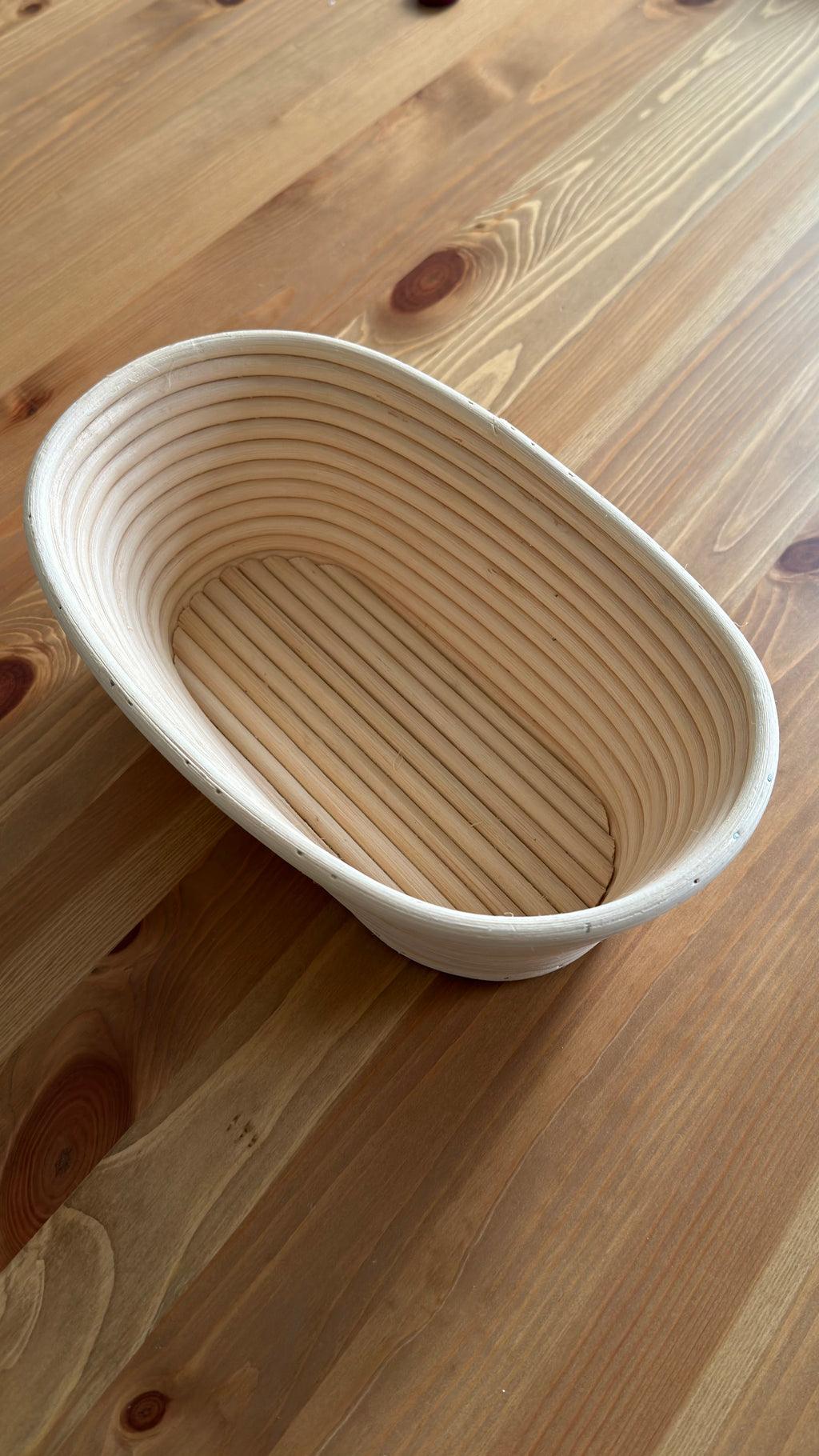 Gärkorb Oval Peddigrohr 240 x 140mm, 500-1000g
