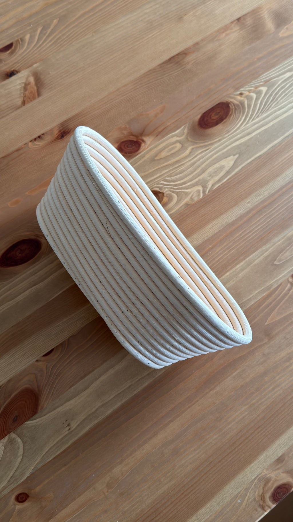 Gärkorb Oval Peddigrohr 240 x 140mm, 500-1000g