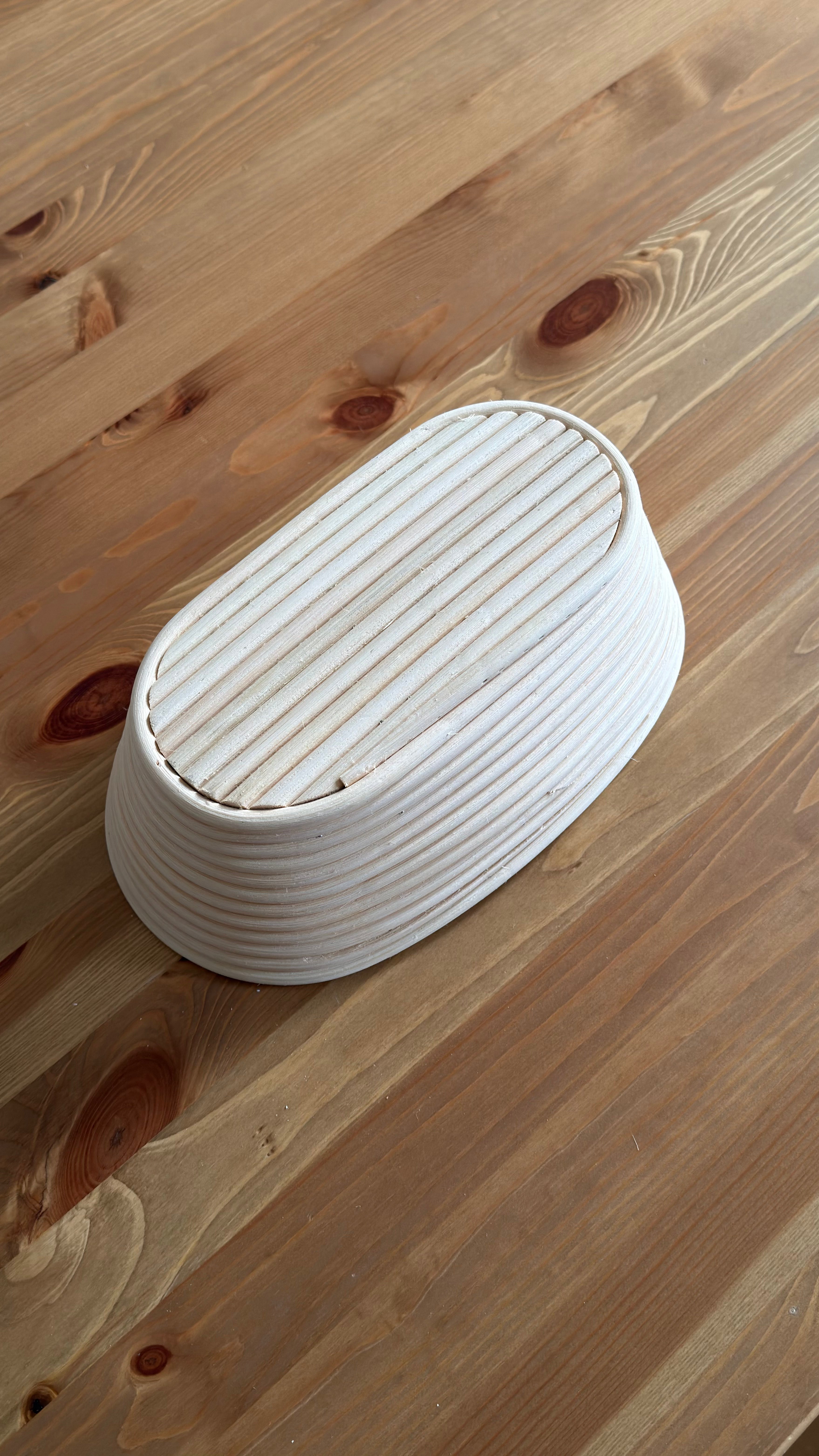 Gärkorb Oval Peddigrohr 240 x 140mm, 500-1000g